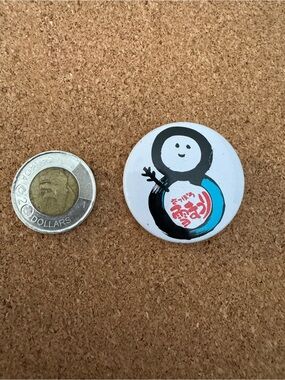 Vintage Japanese Kawaii Character Pinback Button